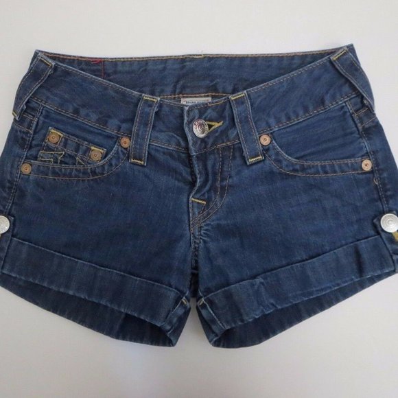 jean shorts true religion
